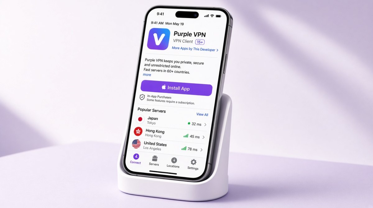 快连 APP 关注与个性化界面示意